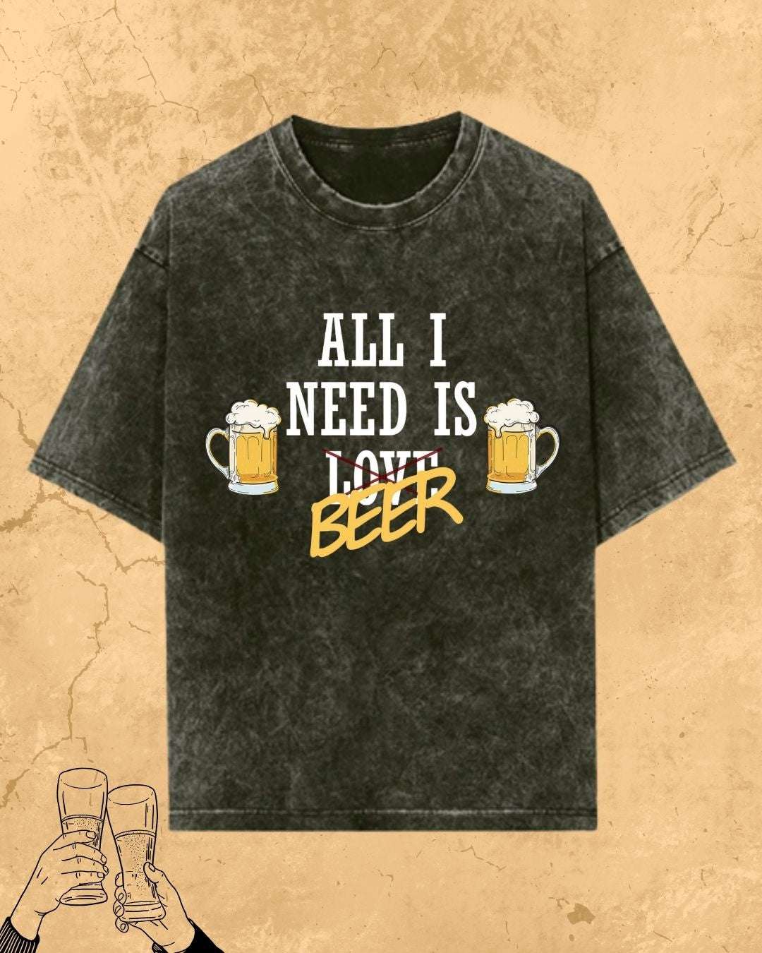 Beer Over Love Cotton Tshirt Billien LLC 