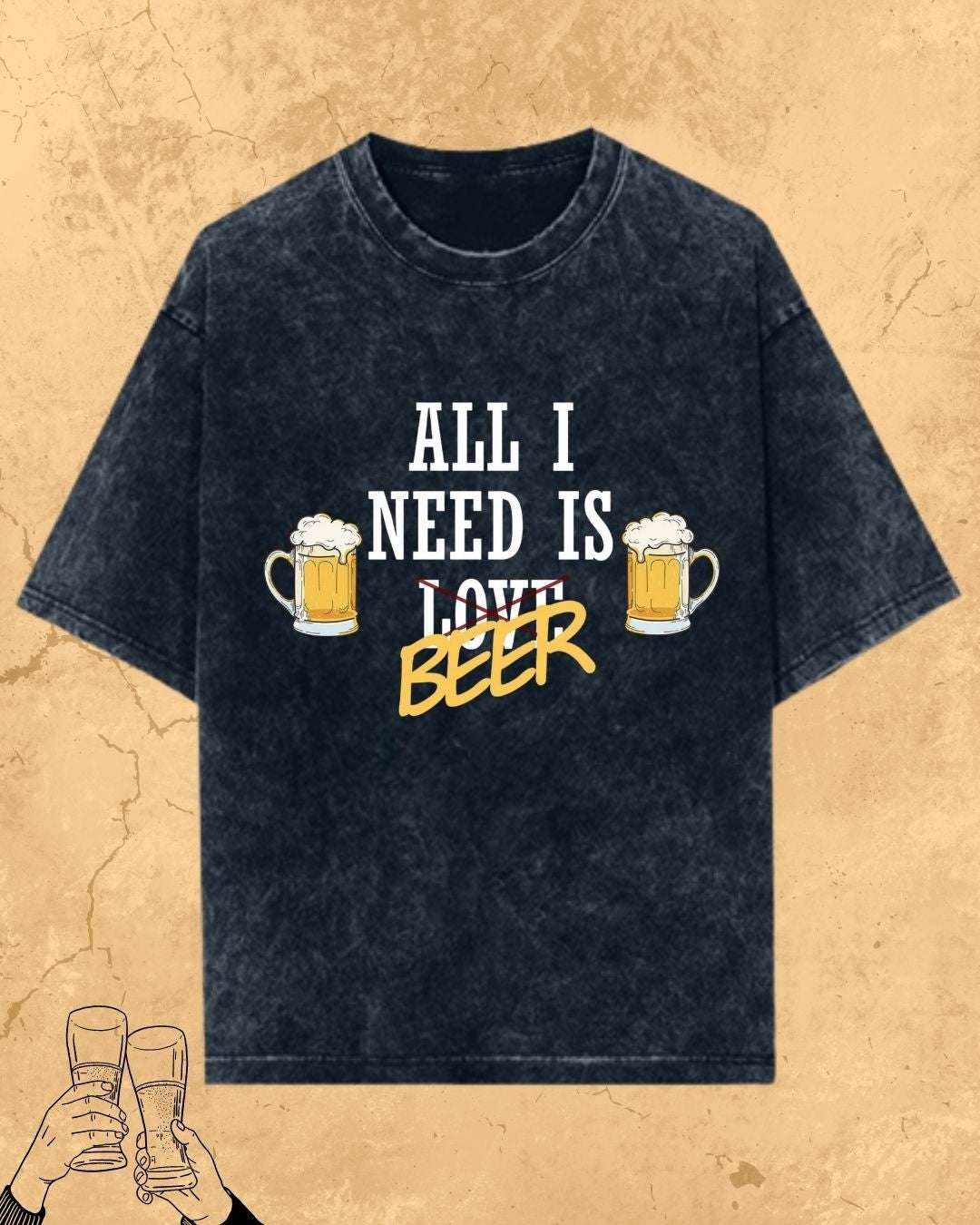 Beer Over Love Cotton Tshirt Billien LLC 