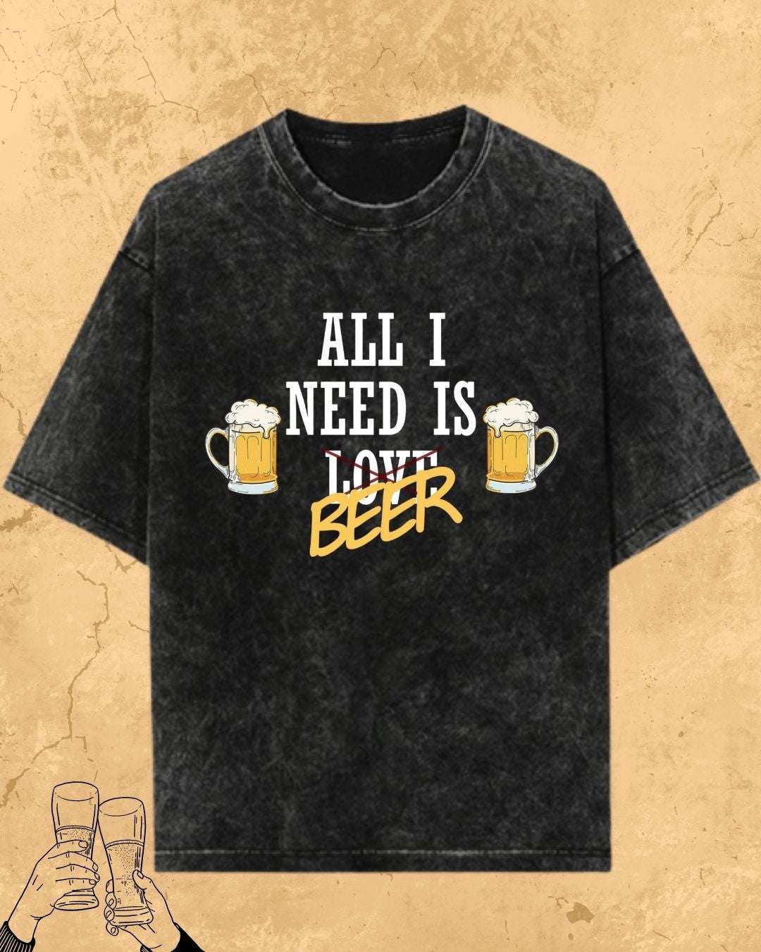 Beer Over Love Cotton Tshirt Billien LLC 