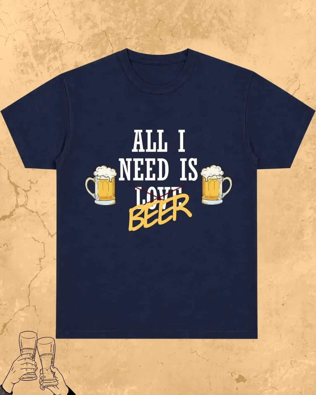 Beer Over Love Cotton Tshirt Swiftsoul