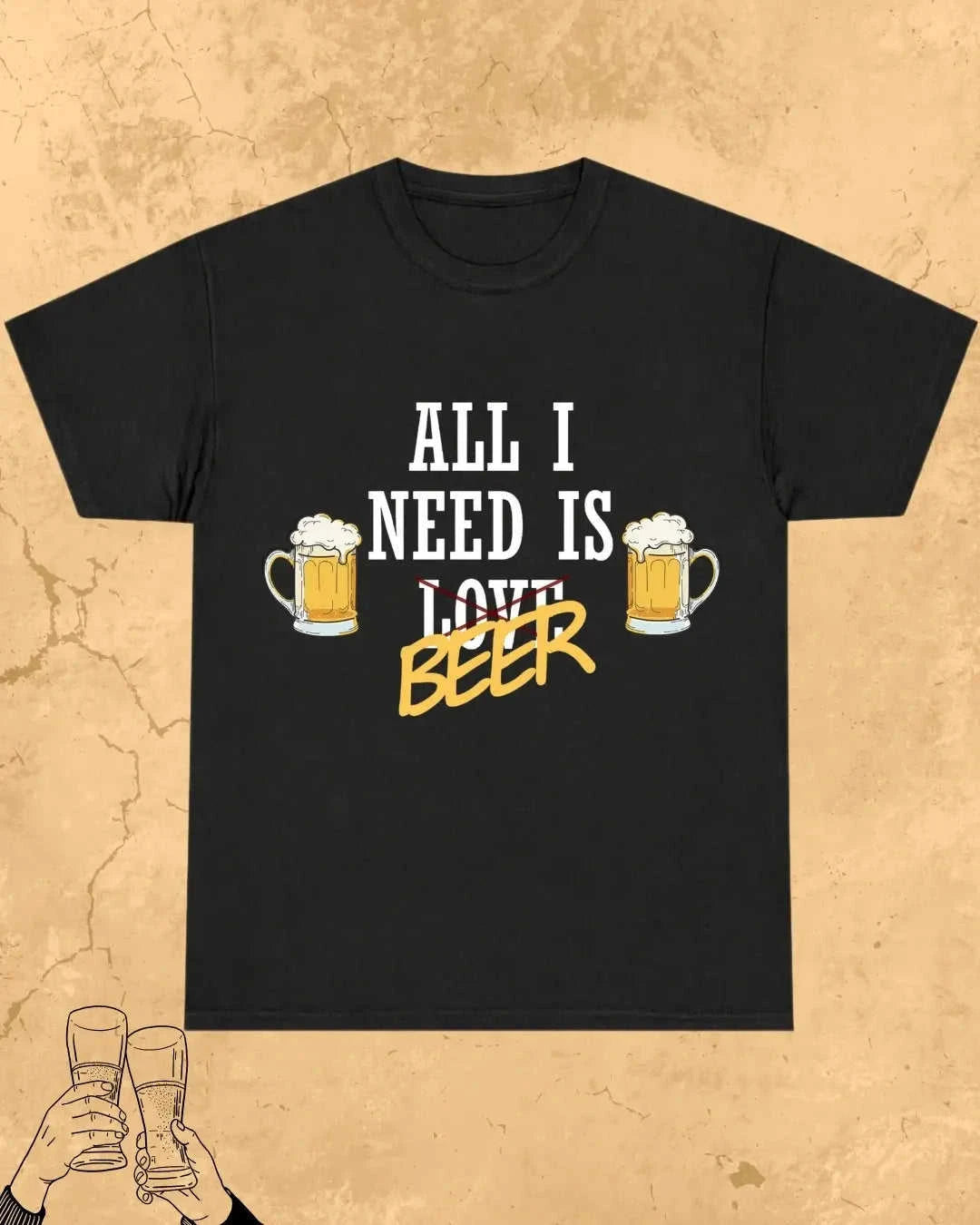 Beer Over Love Cotton Tshirt Swiftsoul