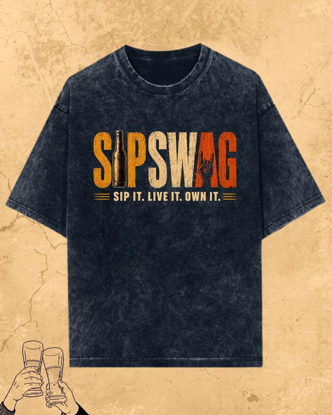 Beer Vibes Cotton Tshirt