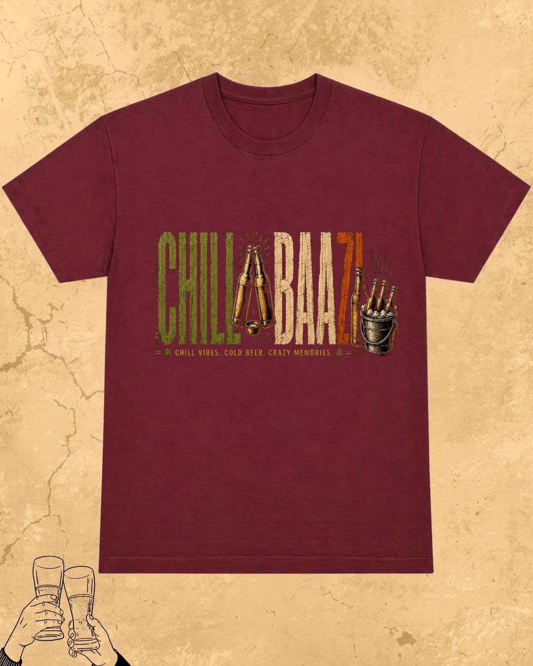 Beer Vibes Cotton Tshirt Billien LLC 