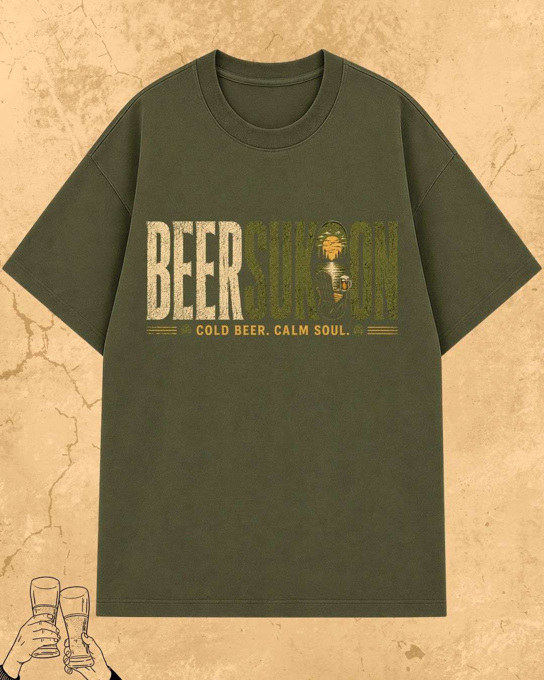 Beer Vibes Cotton Tshirt Billien LLC 
