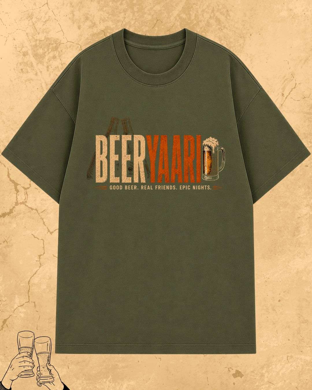 Beer Vibes Cotton Tshirt Swiftsoul 