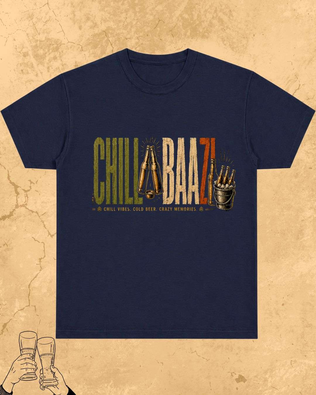 Beer Vibes Cotton Tshirt Swiftsoul 