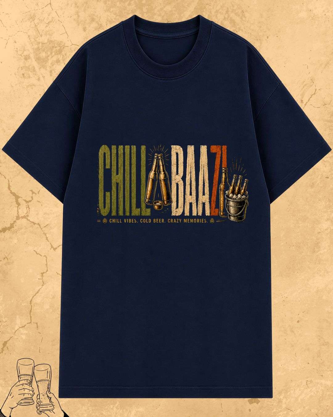 Beer Vibes Cotton Tshirt Swiftsoul 