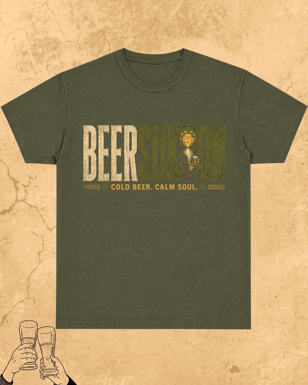 Beer Vibes Cotton Tshirt Swiftsoul 