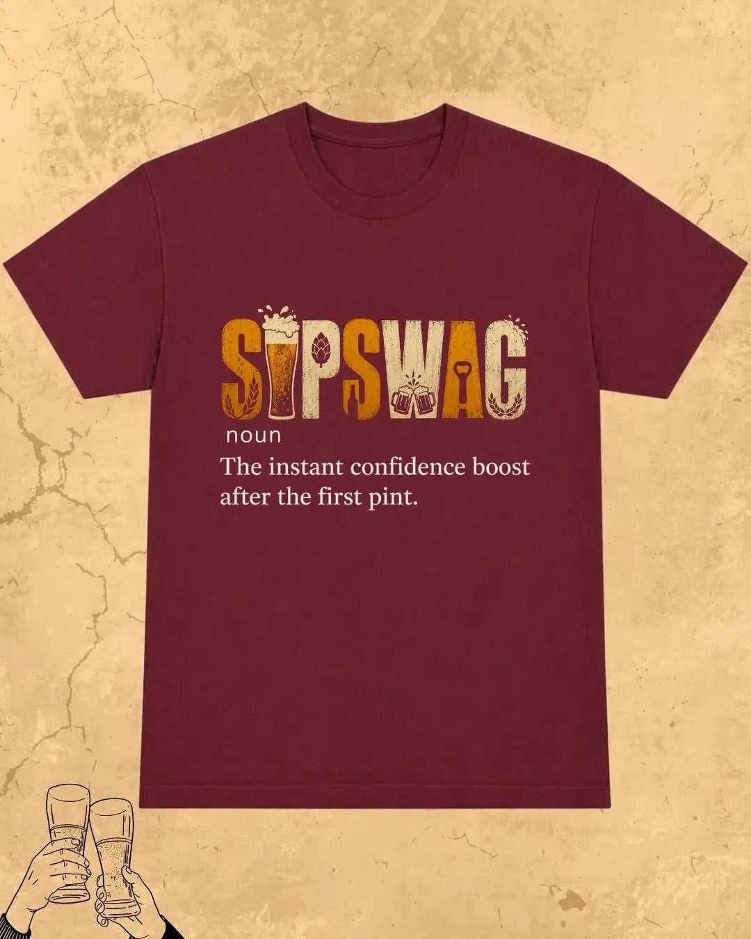 Beer Vibes Cotton Tshirt Swiftsoul
