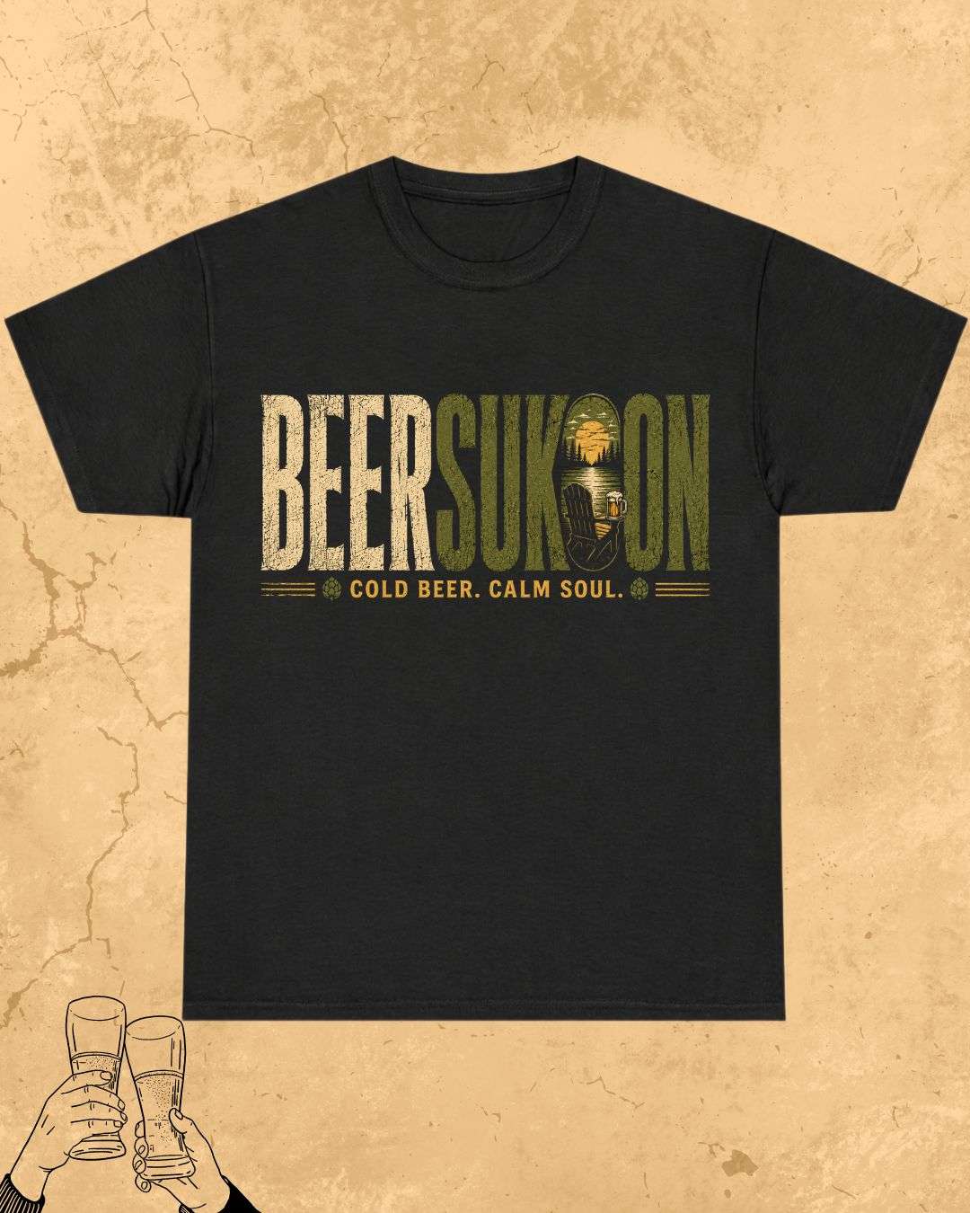 Beer Vibes Cotton Tshirt Swiftsoul 