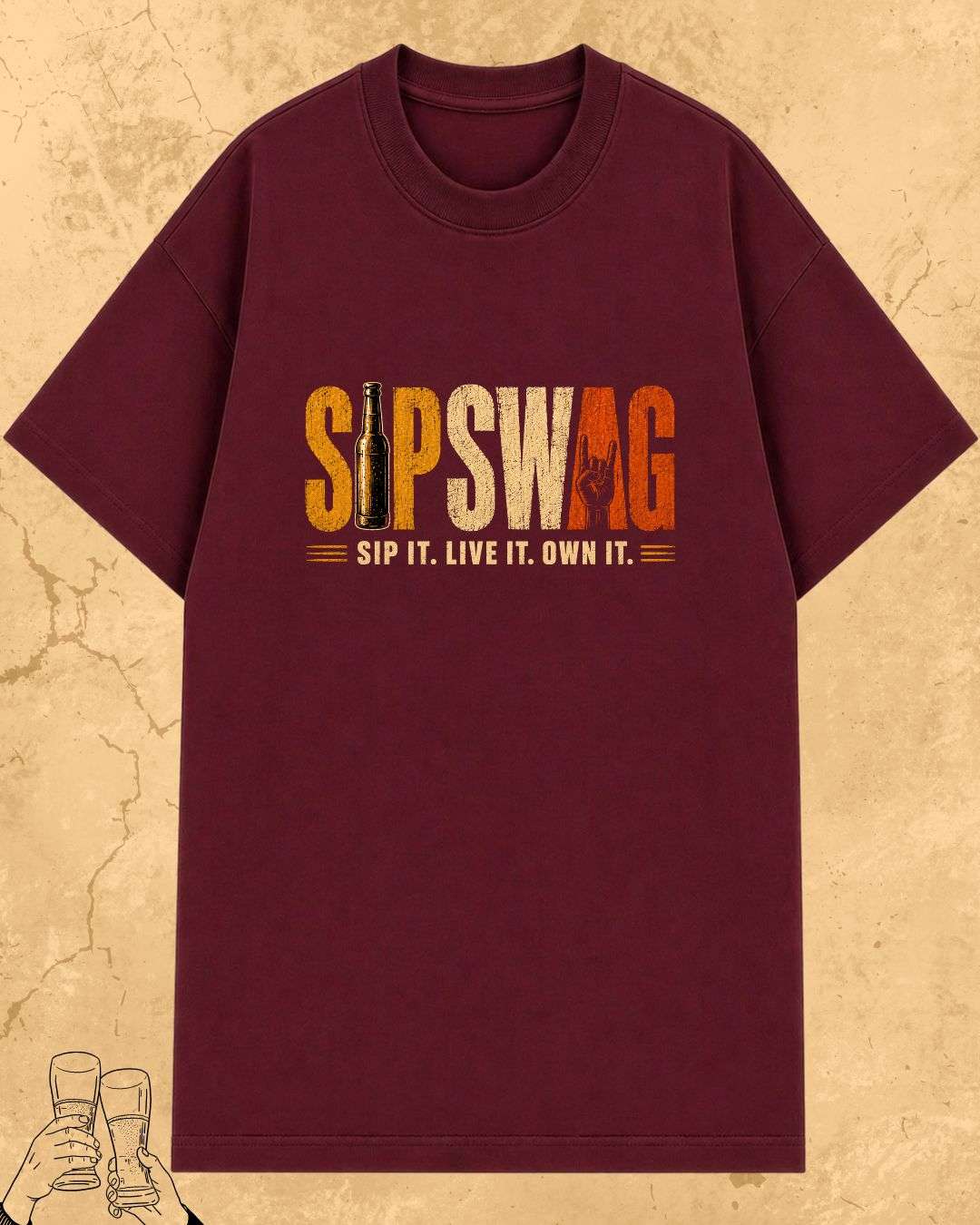 Beer Vibes Cotton Tshirt Swiftsoul 