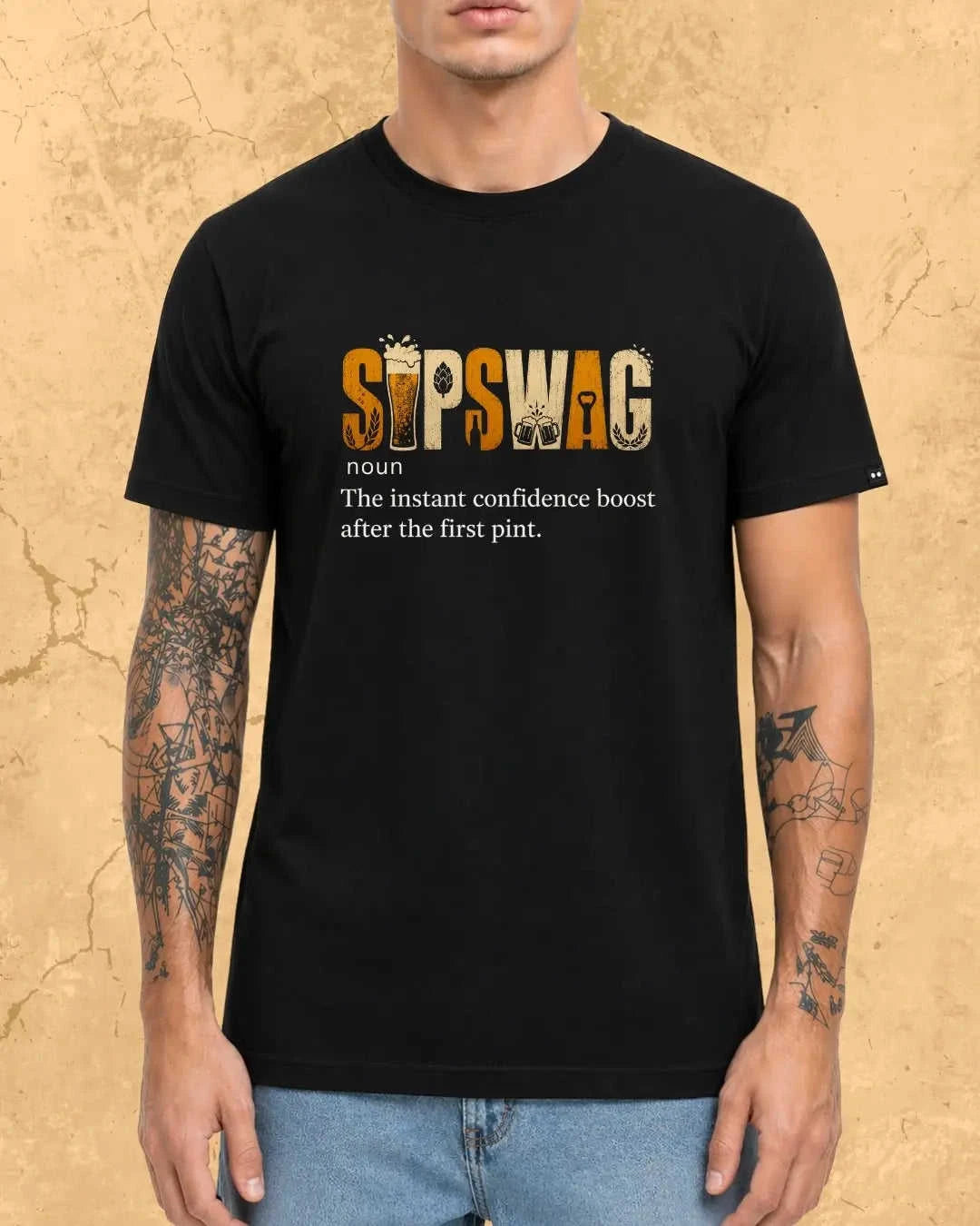 Beer Vibes Cotton Tshirt Swiftsoul