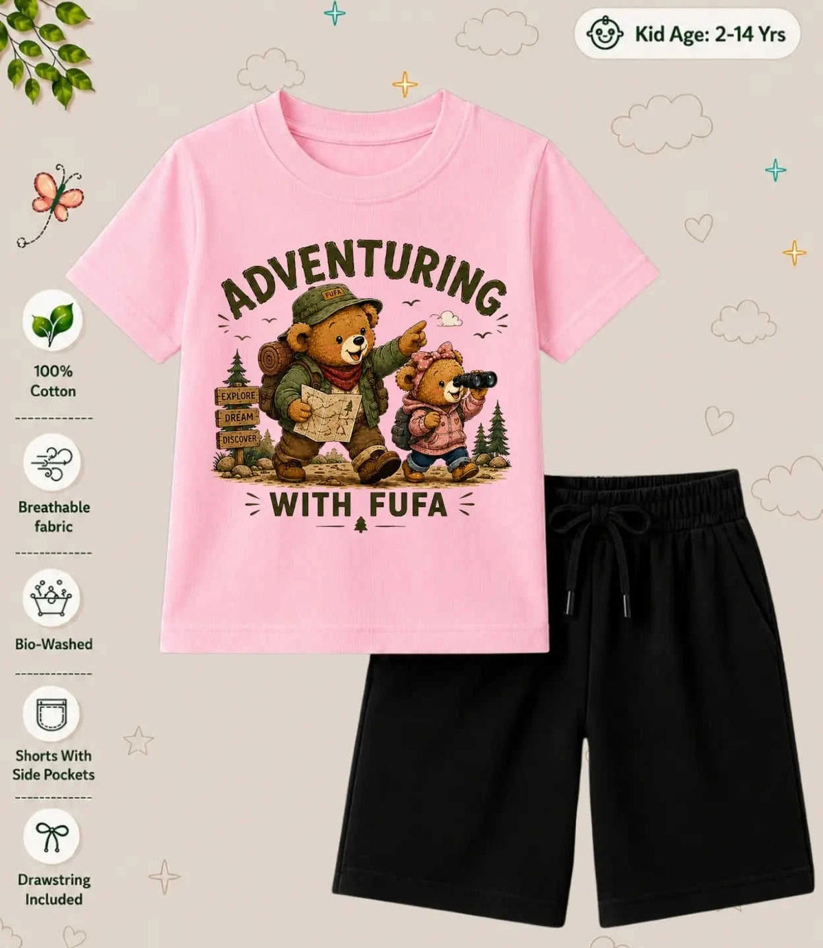 BUAA - FUFA Blessing Kid Co-ord Set Swiftsoul
