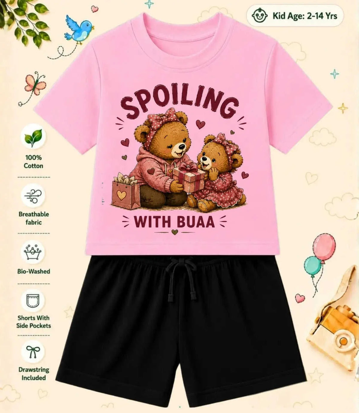 BUAA - FUFA Blessing Kid Co-ord Set Swiftsoul