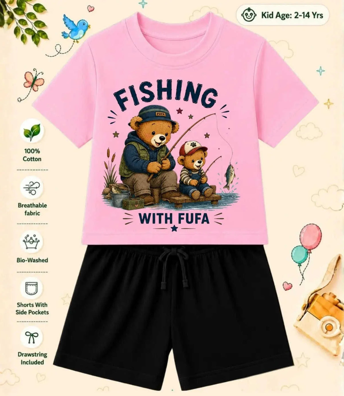 BUAA - FUFA Blessing Kid Co-ord Set Swiftsoul