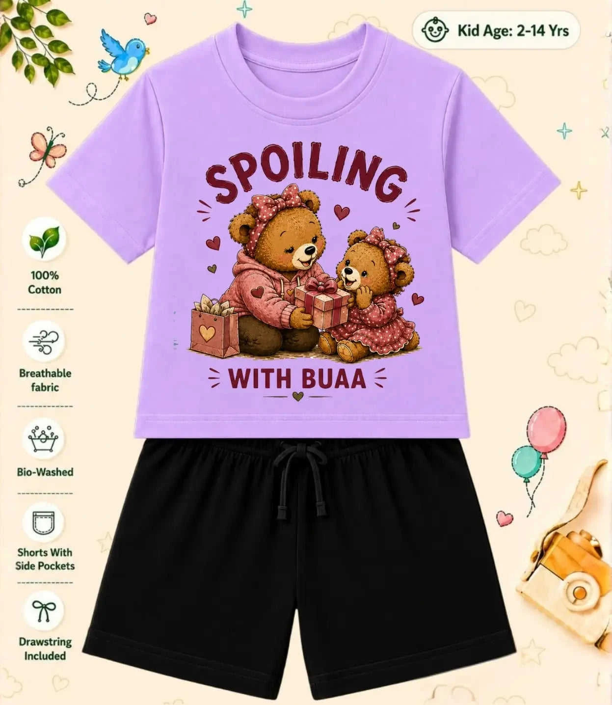 BUAA - FUFA Blessing Kid Co-ord Set Swiftsoul