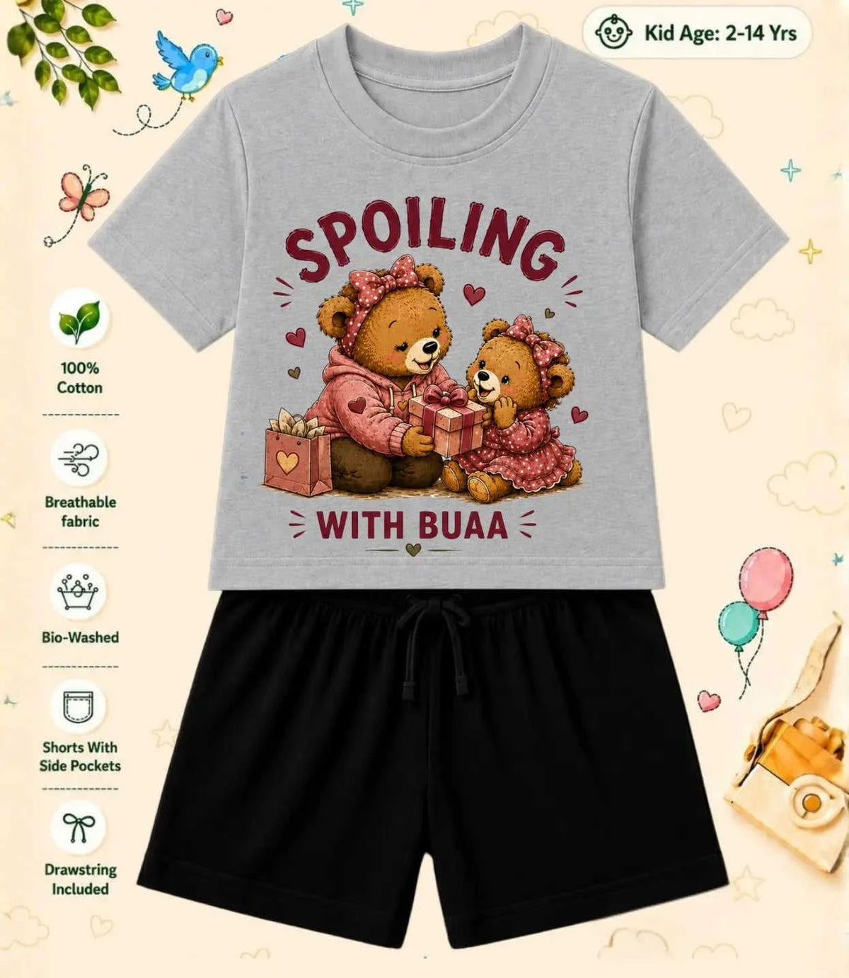 BUAA - FUFA Blessing Kid Co-ord Set Swiftsoul
