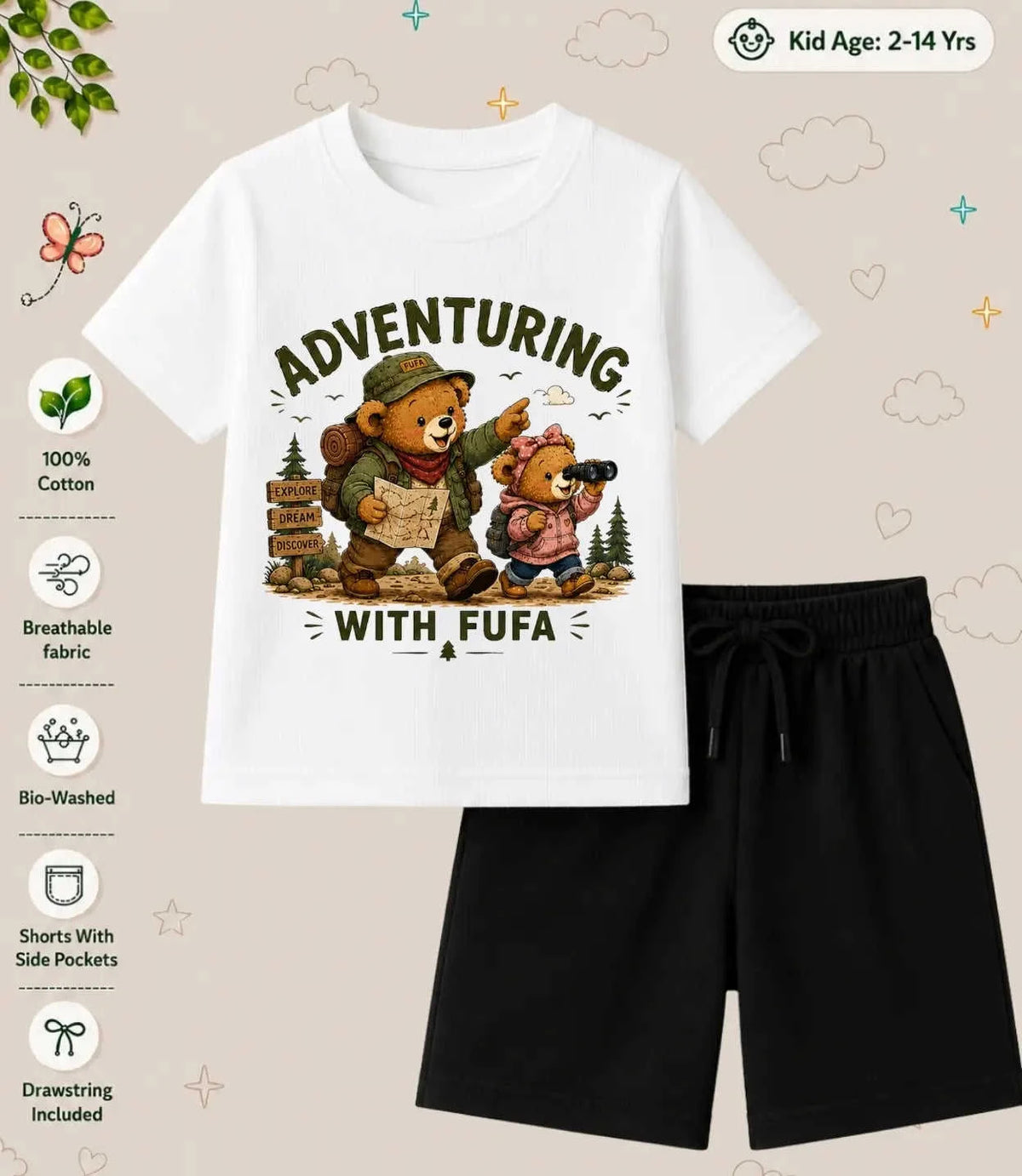 BUAA - FUFA Blessing Kid Co-ord Set Swiftsoul
