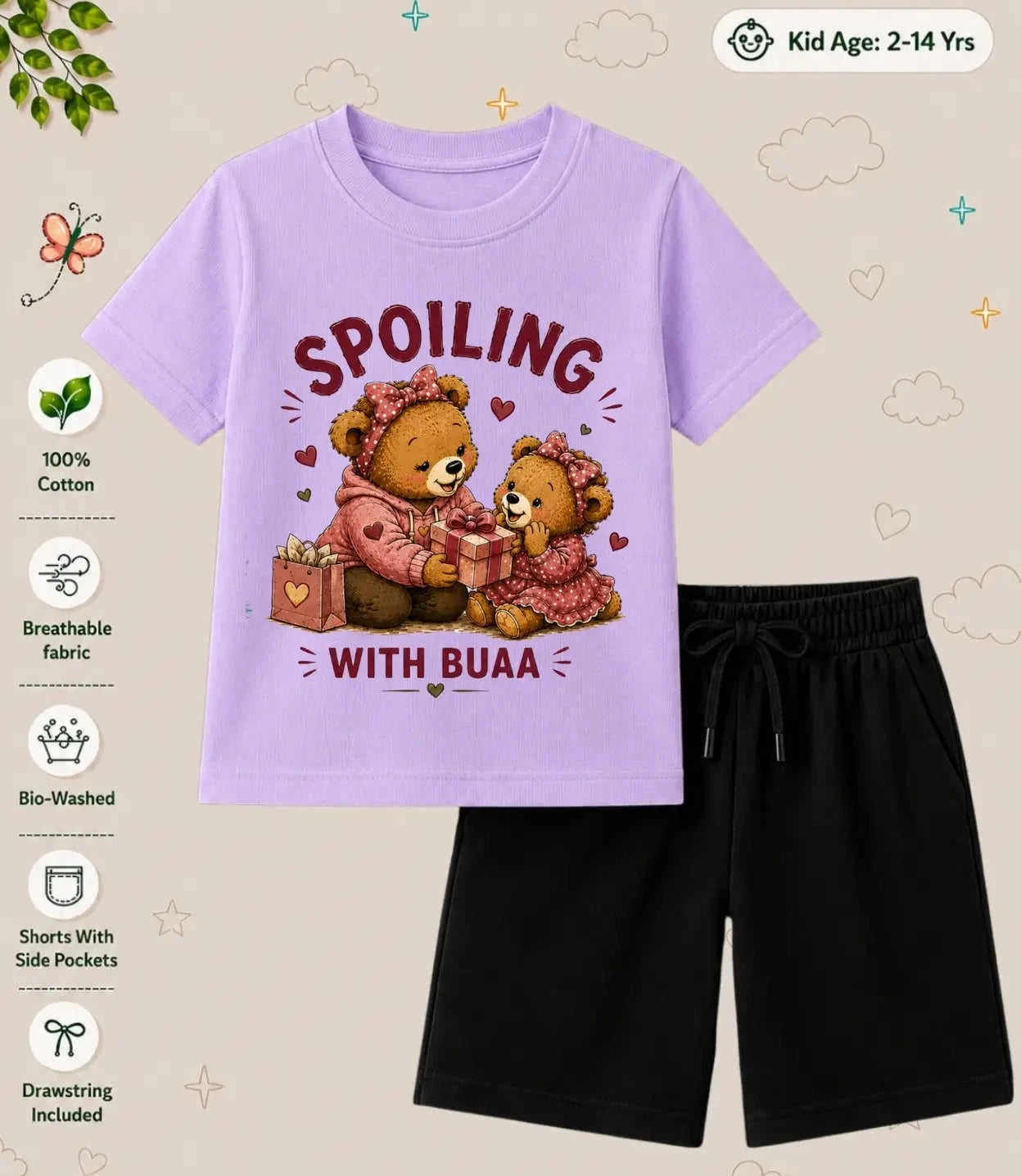 BUAA - FUFA Blessing Kid Co-ord Set Swiftsoul