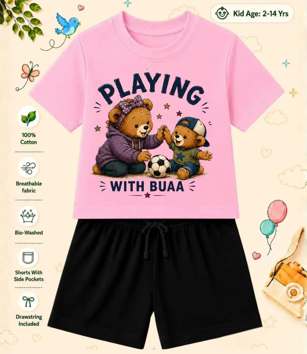BUAA - FUFA Blessing Kid Co-ord Set Swiftsoul