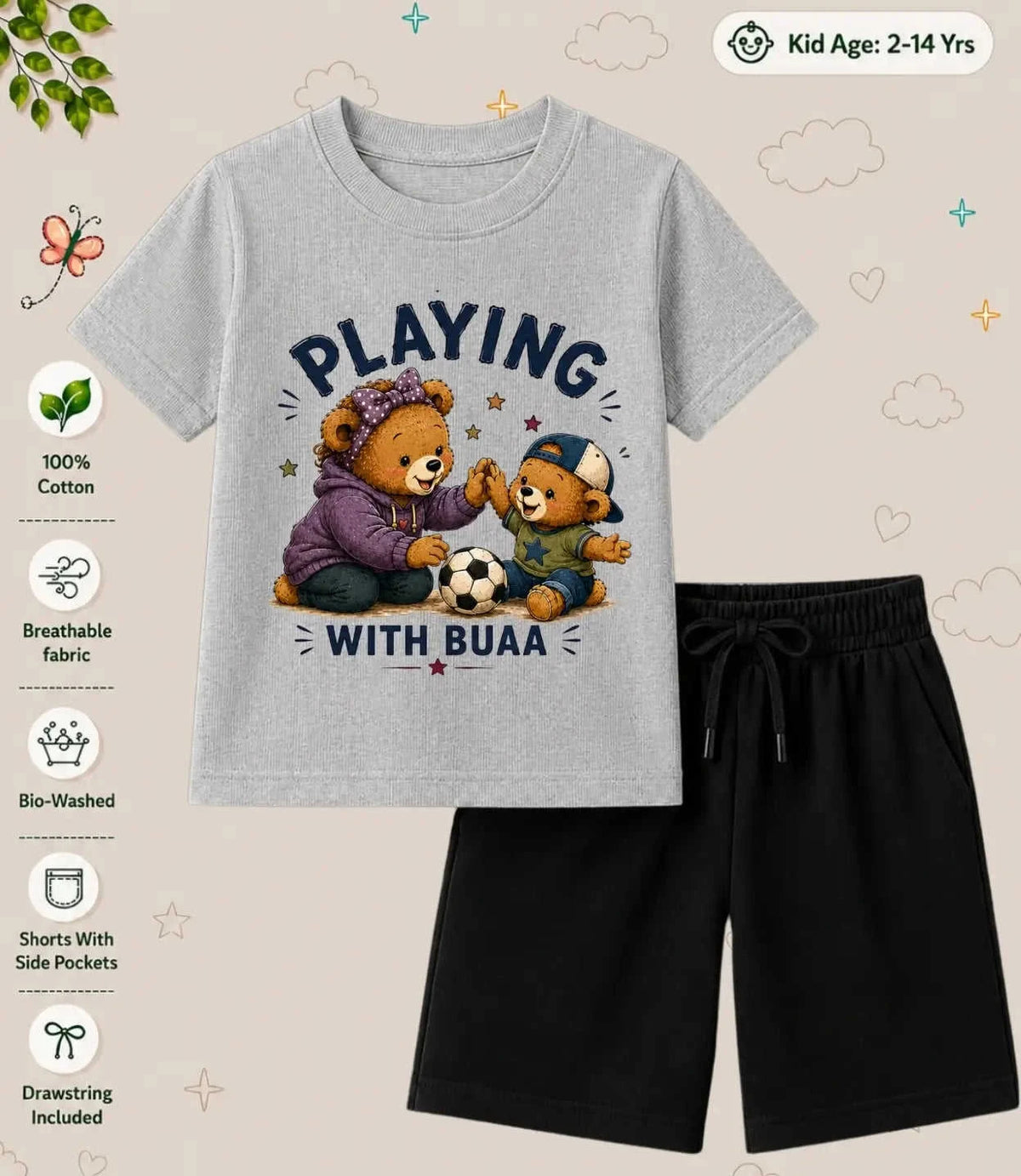 BUAA - FUFA Blessing Kid Co-ord Set Swiftsoul