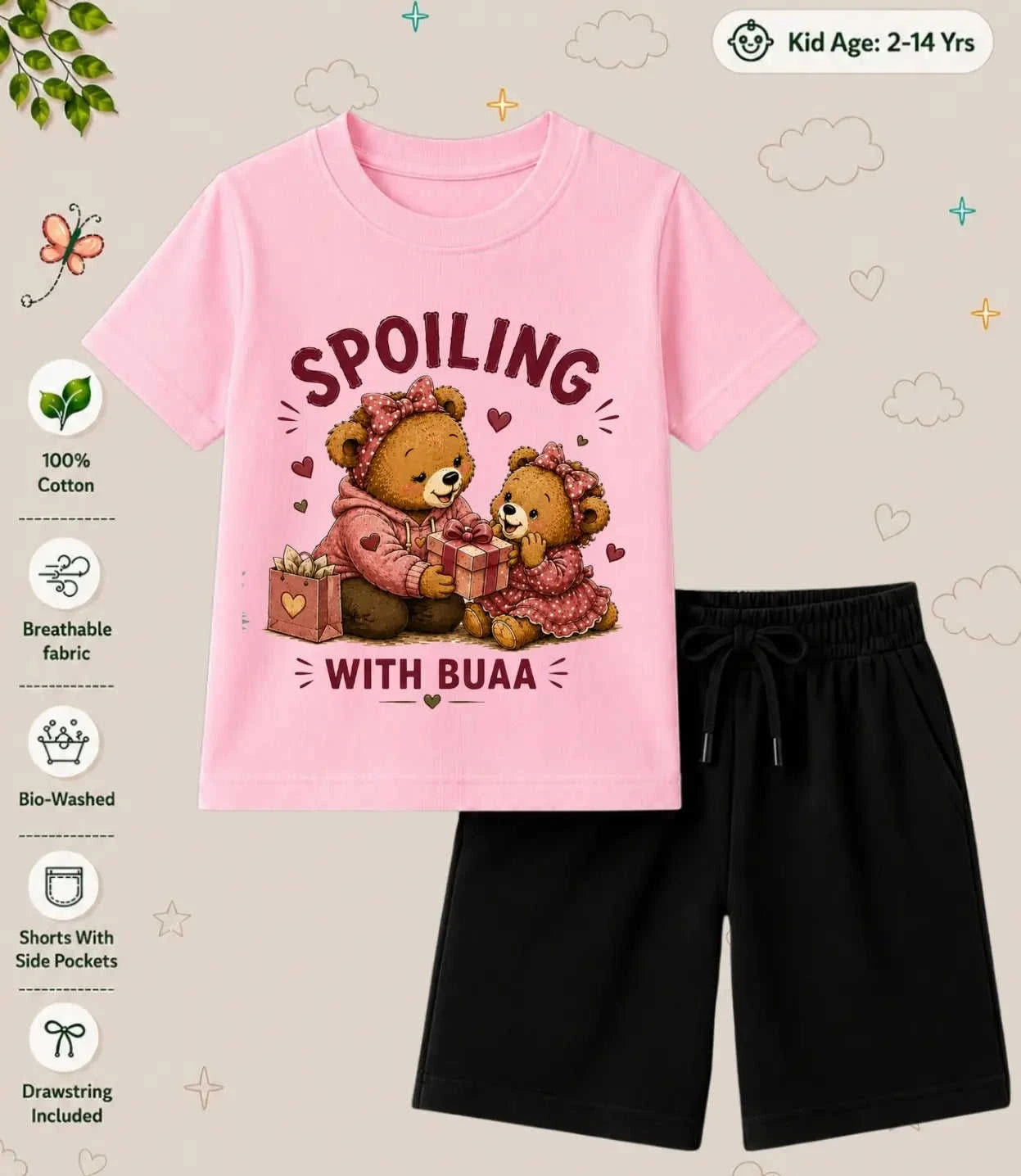 BUAA - FUFA Blessing Kid Co-ord Set Swiftsoul
