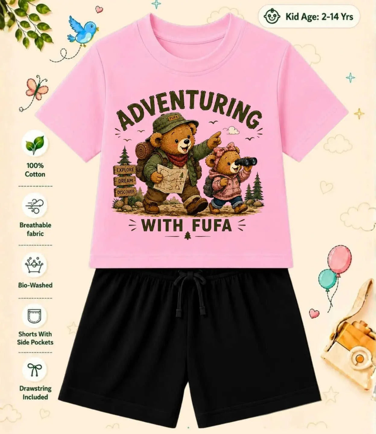 BUAA - FUFA Blessing Kid Co-ord Set Swiftsoul