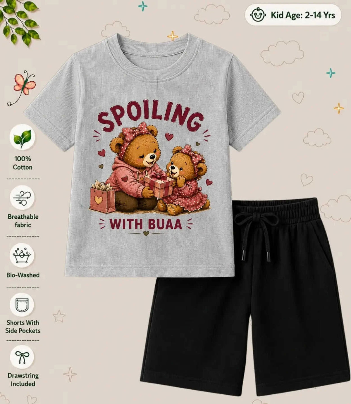 BUAA - FUFA Blessing Kid Co-ord Set Swiftsoul