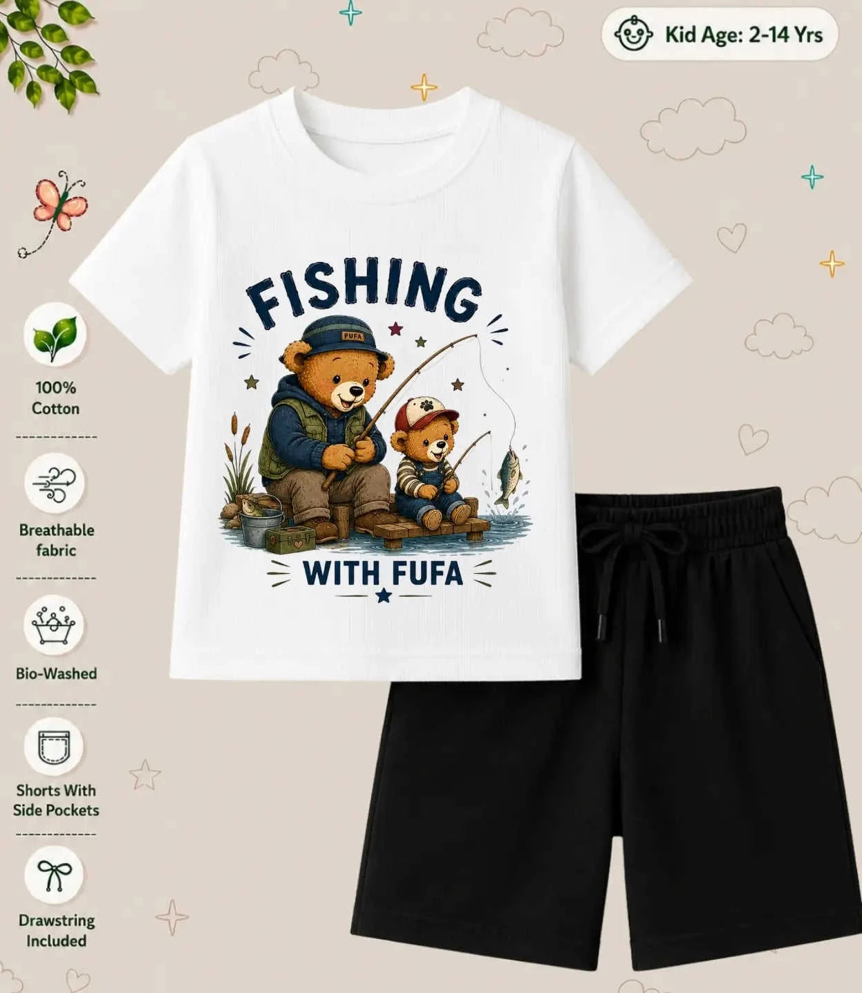 BUAA - FUFA Blessing Kid Co-ord Set Swiftsoul