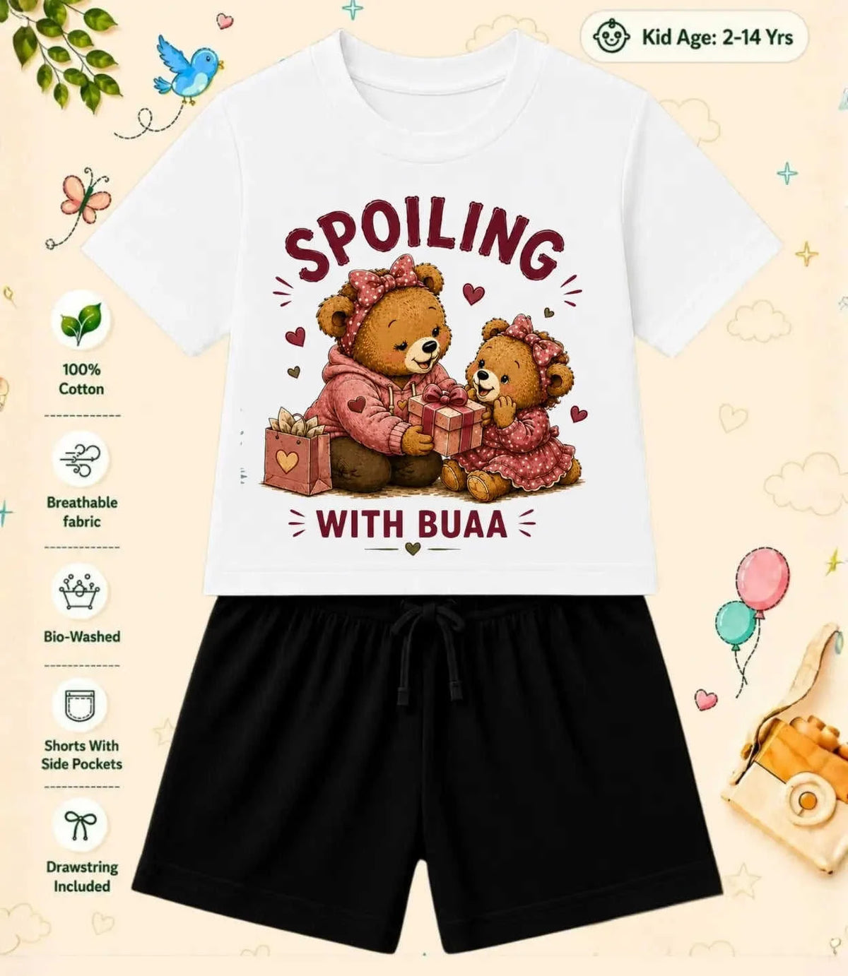 BUAA - FUFA Blessing Kid Co-ord Set Swiftsoul