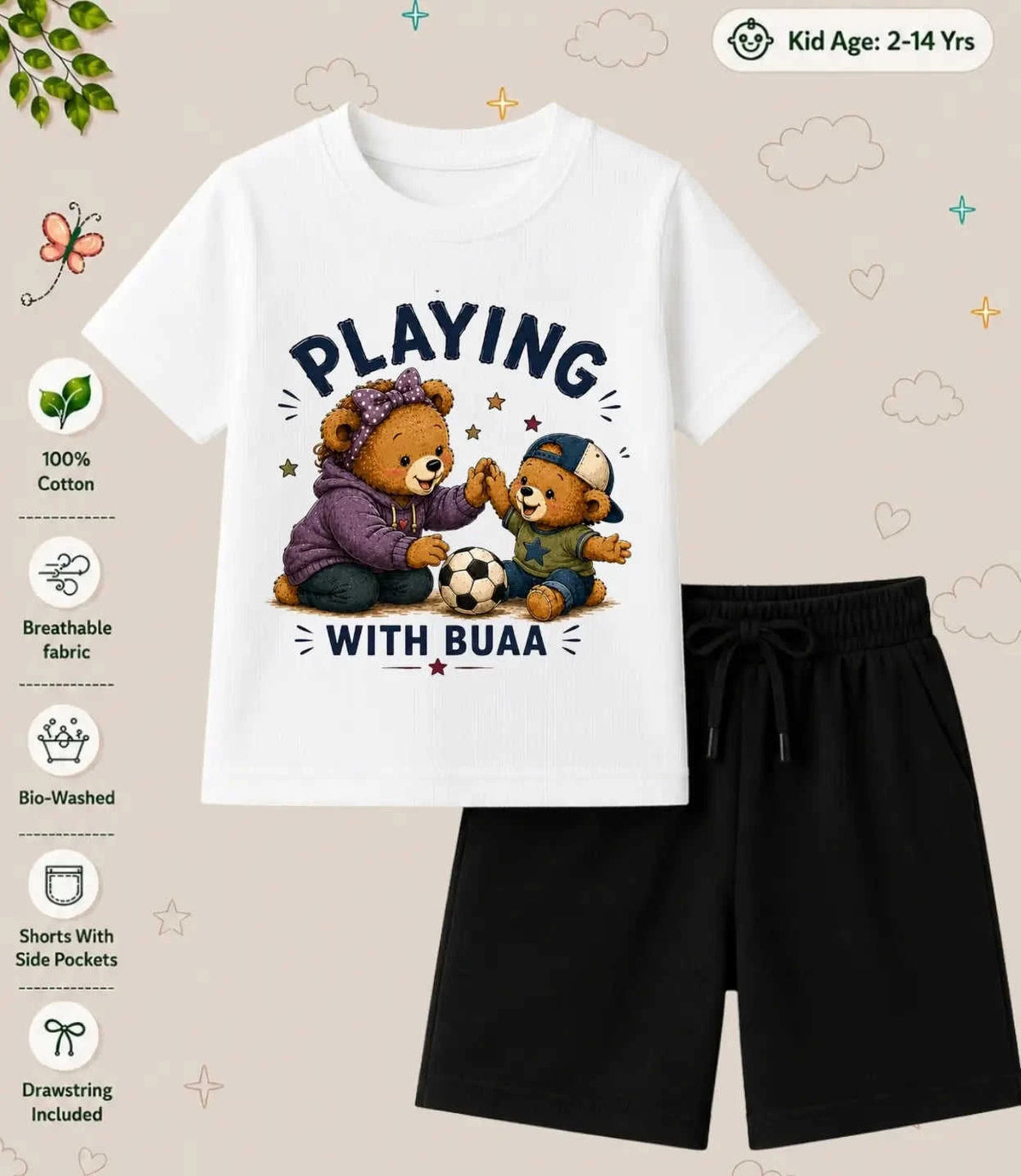 BUAA - FUFA Blessing Kid Co-ord Set Swiftsoul