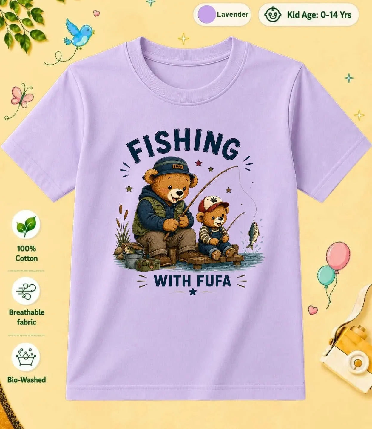 Buaa & Fufa's Treasure kids Cotton Tee Swiftsoul