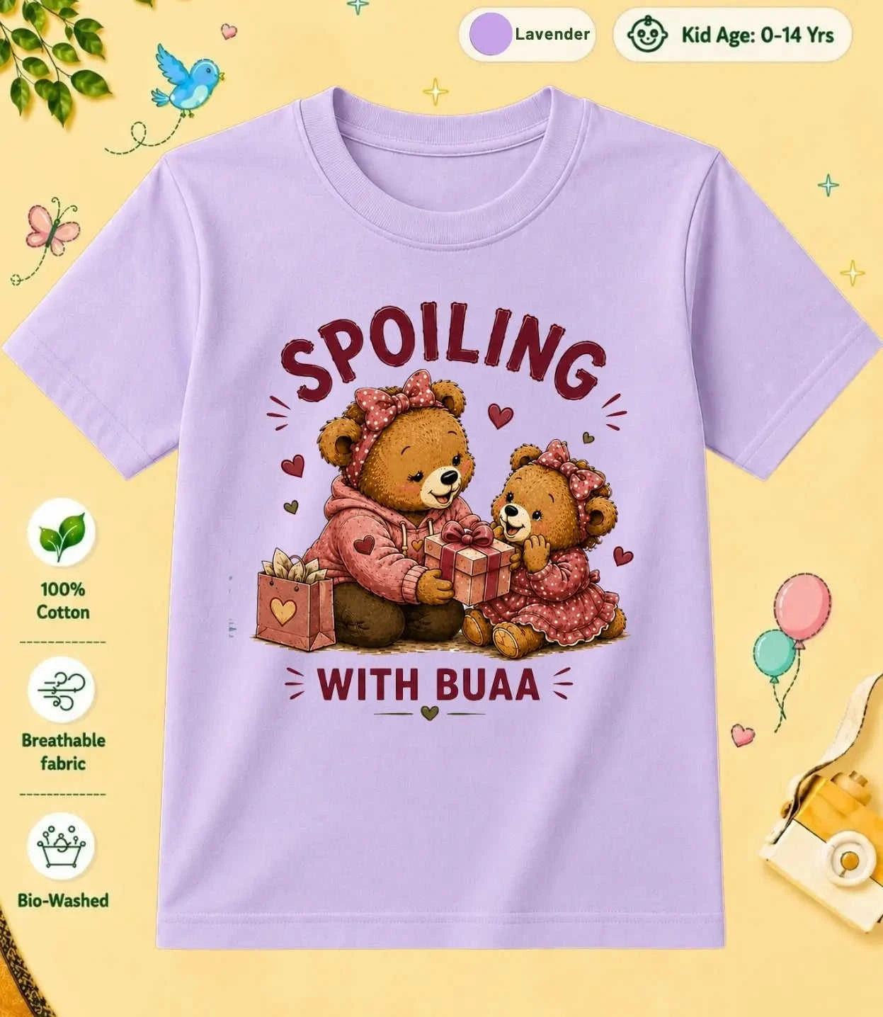 Buaa & Fufa's Treasure kids Cotton Tee Swiftsoul