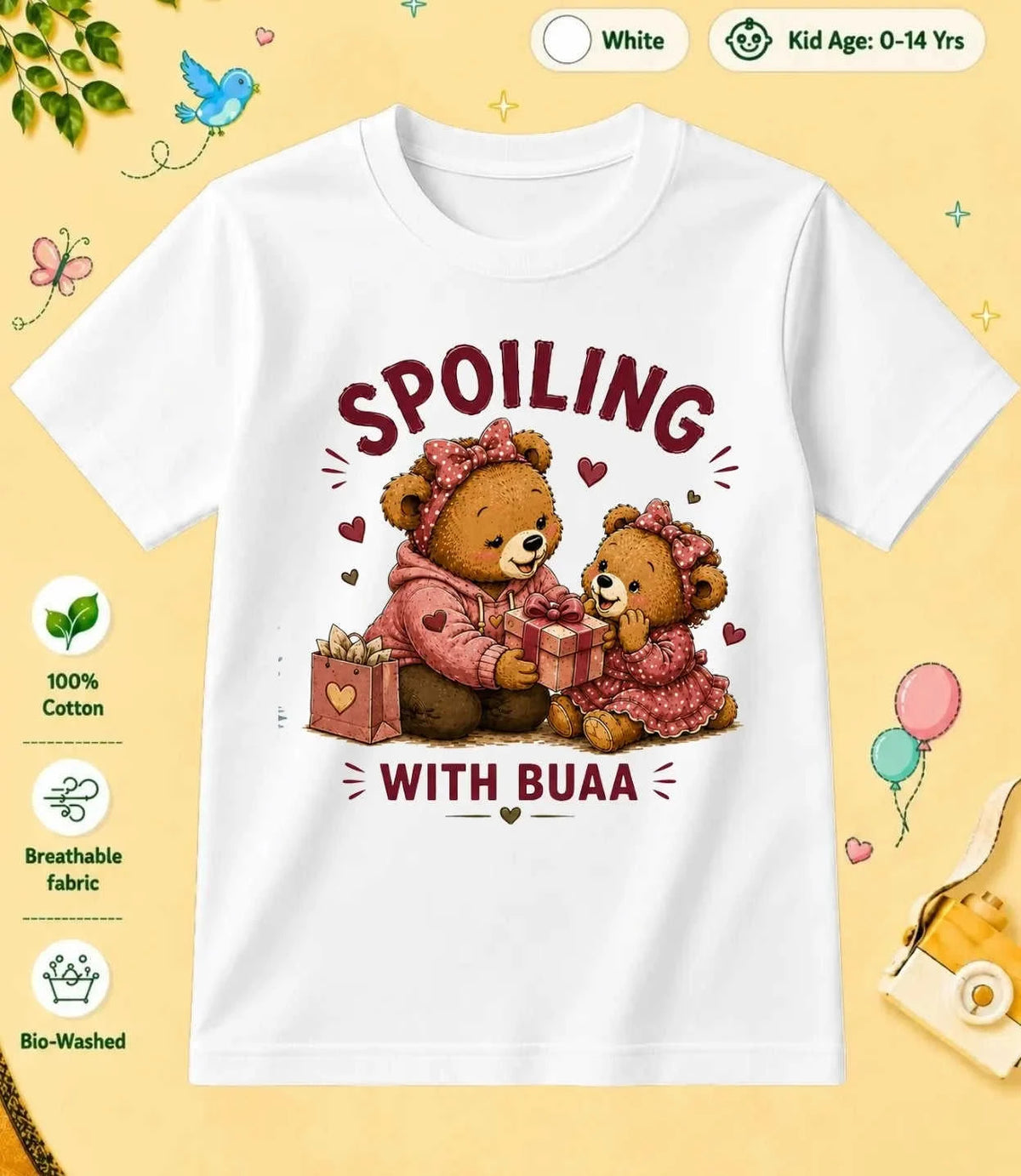 Buaa & Fufa's Treasure kids Cotton Tee Swiftsoul