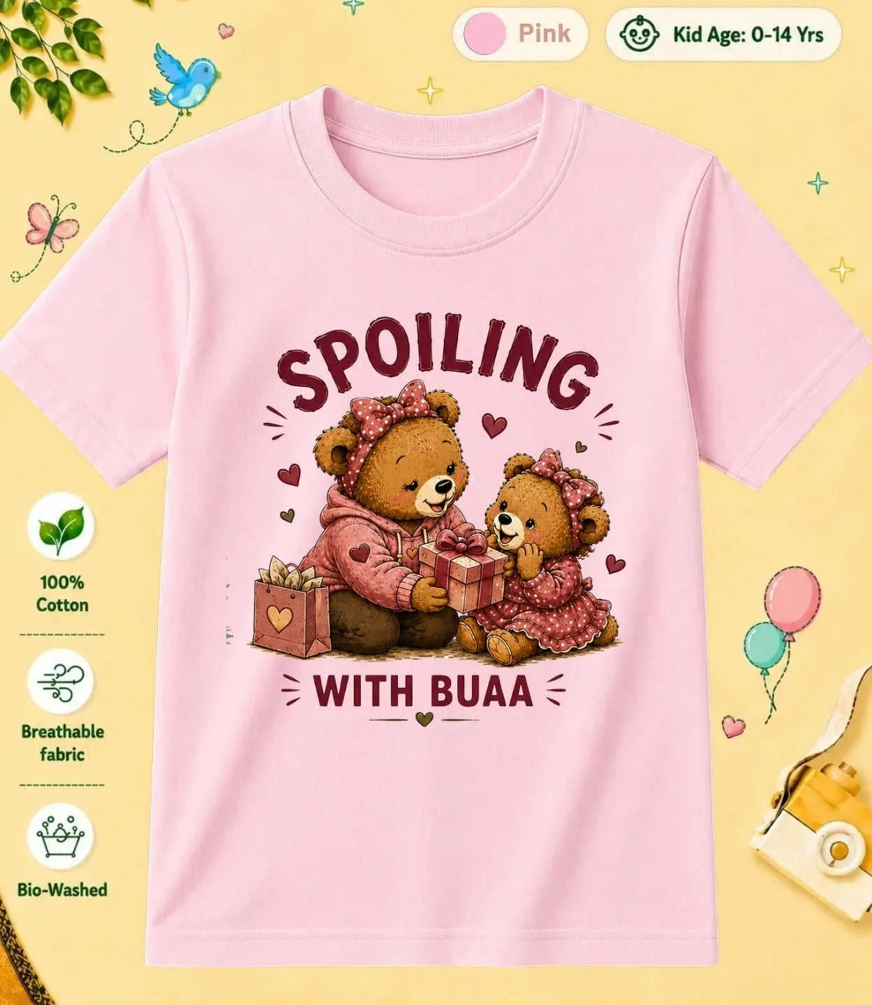 Buaa & Fufa's Treasure kids Cotton Tee Swiftsoul