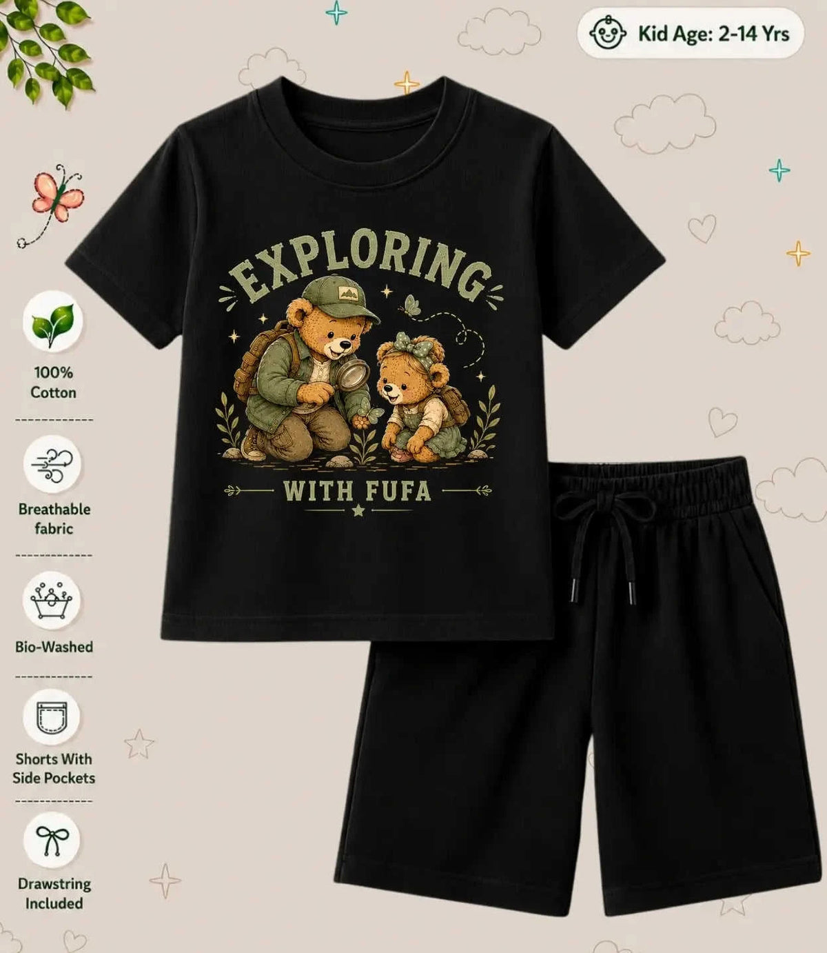 BUAA - FUFA Treasure Kid  Co-ord Set Swiftsoul