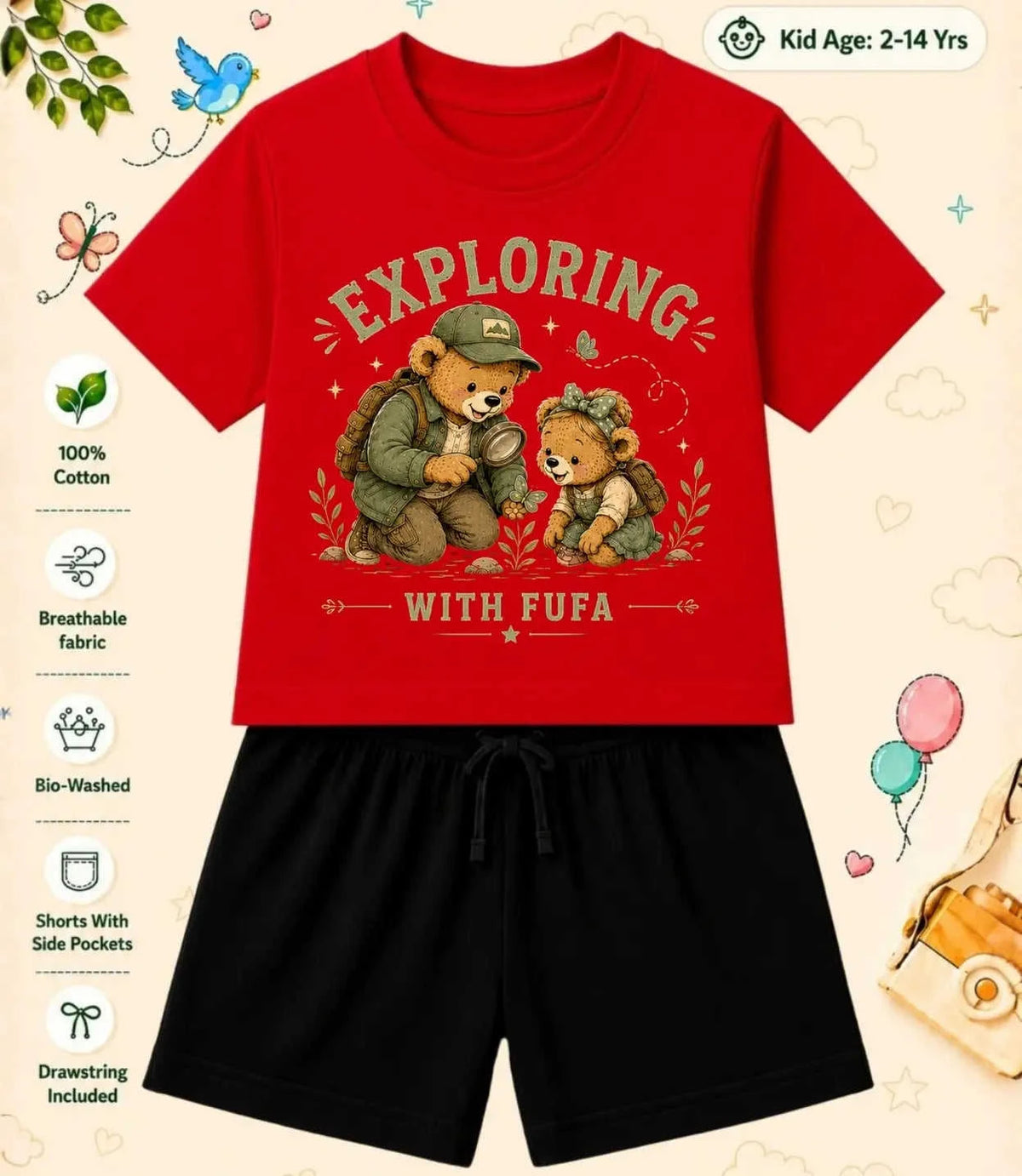BUAA - FUFA Treasure Kid  Co-ord Set Swiftsoul