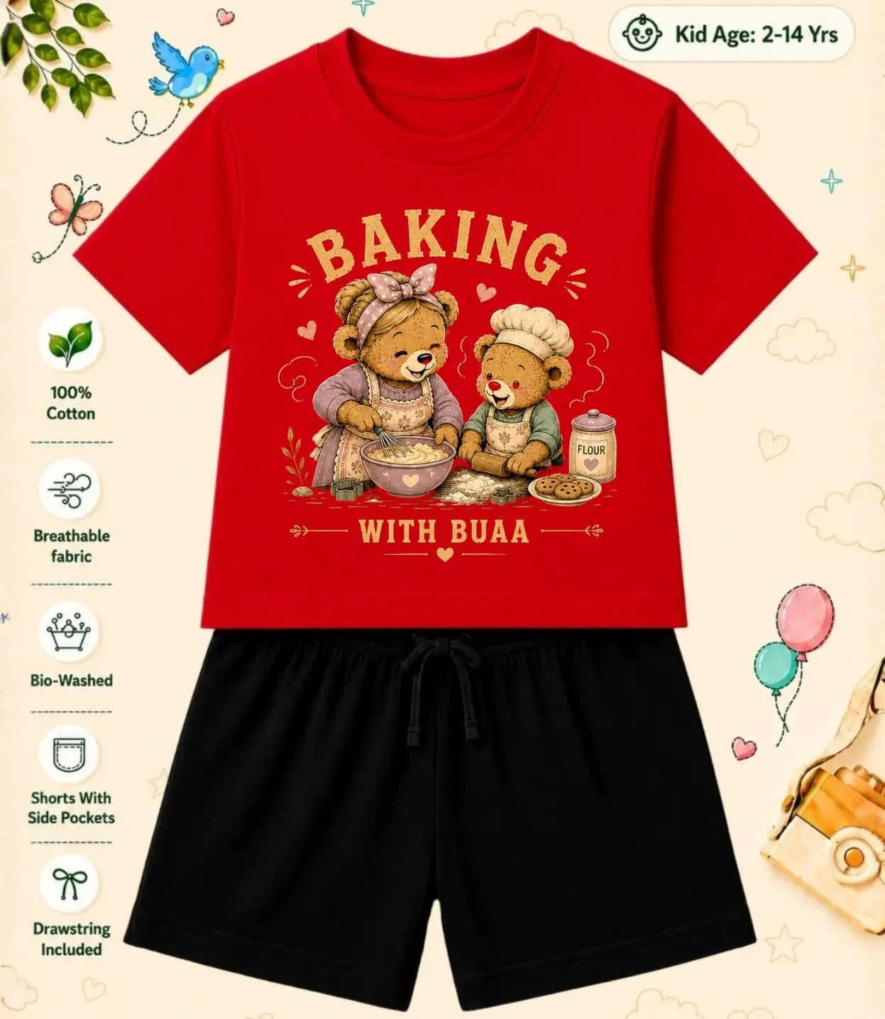 BUAA - FUFA Treasure Kid  Co-ord Set Swiftsoul