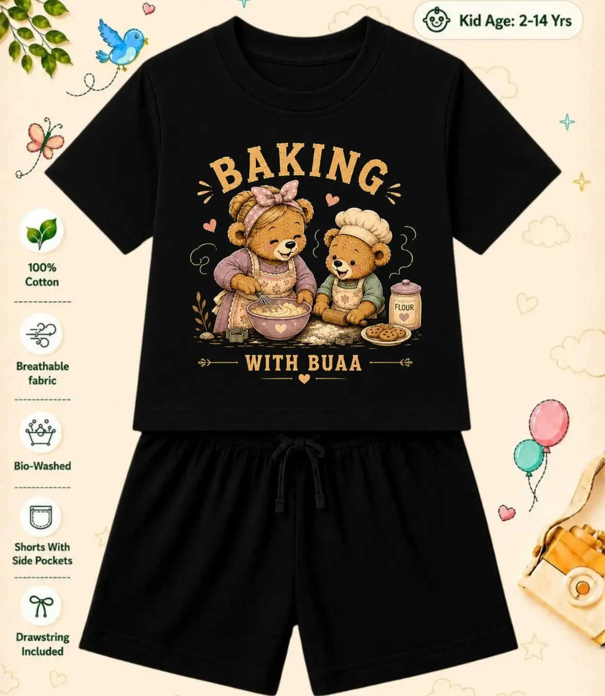 BUAA - FUFA Treasure Kid  Co-ord Set Swiftsoul