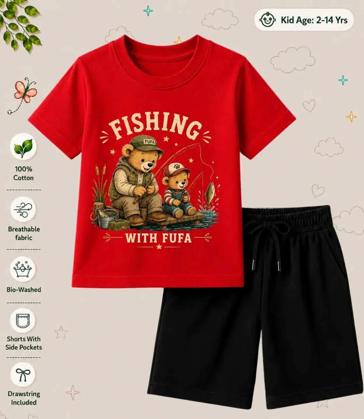 BUAA - FUFA Treasure Kid  Co-ord Set Swiftsoul