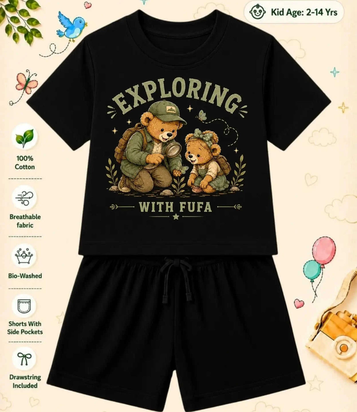BUAA - FUFA Treasure Kid  Co-ord Set Swiftsoul