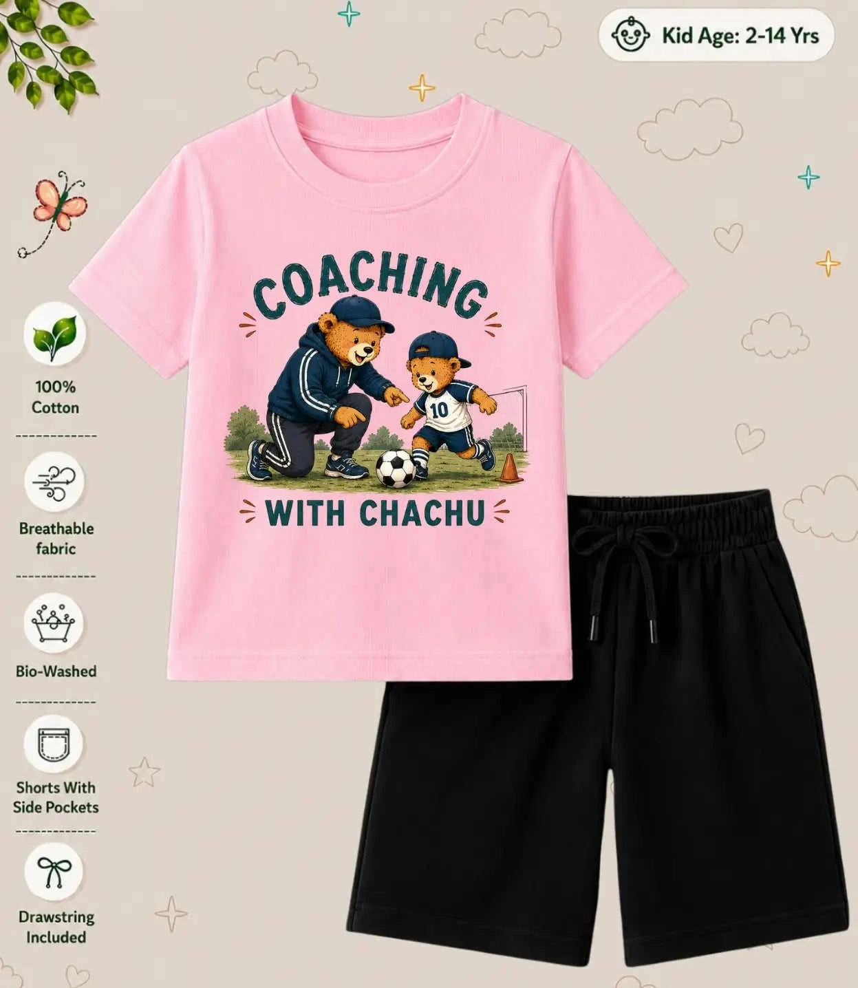 CHACHU - CHACHI Blessing Kid Co-ord Set Swiftsoul
