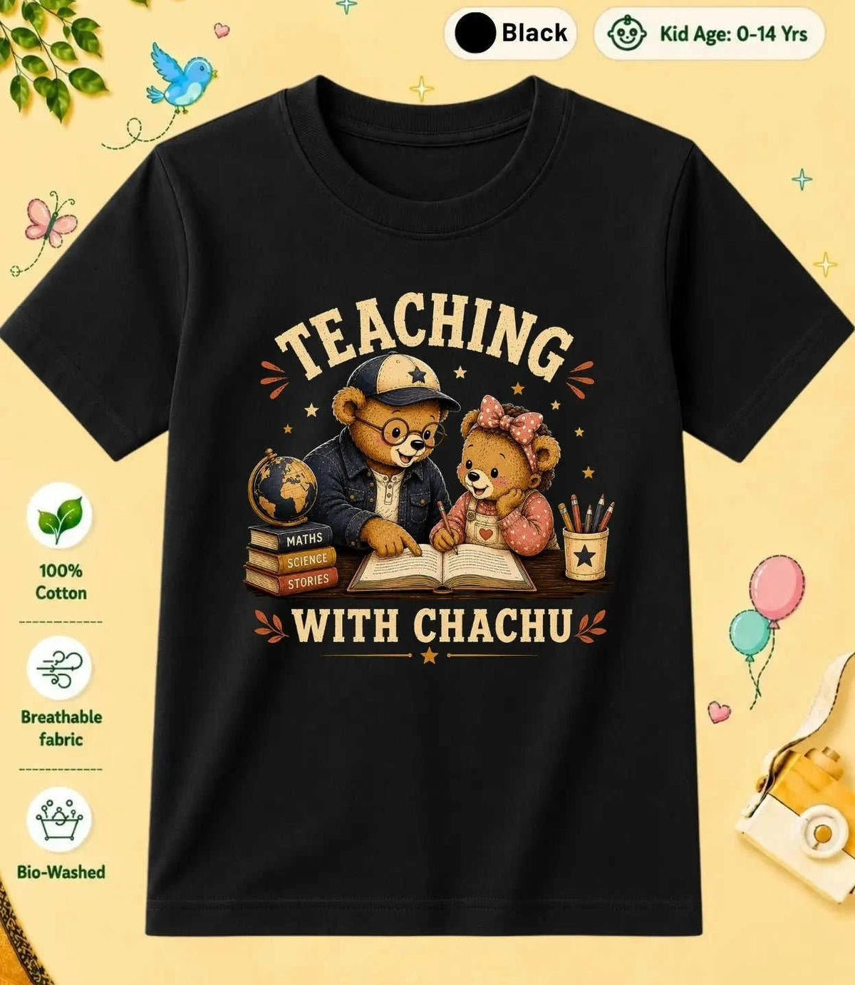 CHACHU & CHACHI Blessing Kid Cotton Tee Swiftsoul