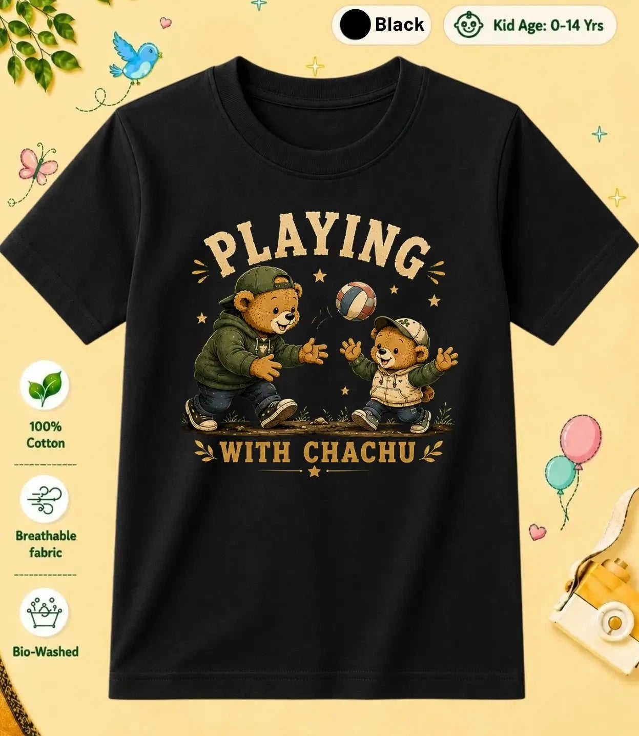 CHACHU & CHACHI Blessing Kid Cotton Tee Swiftsoul