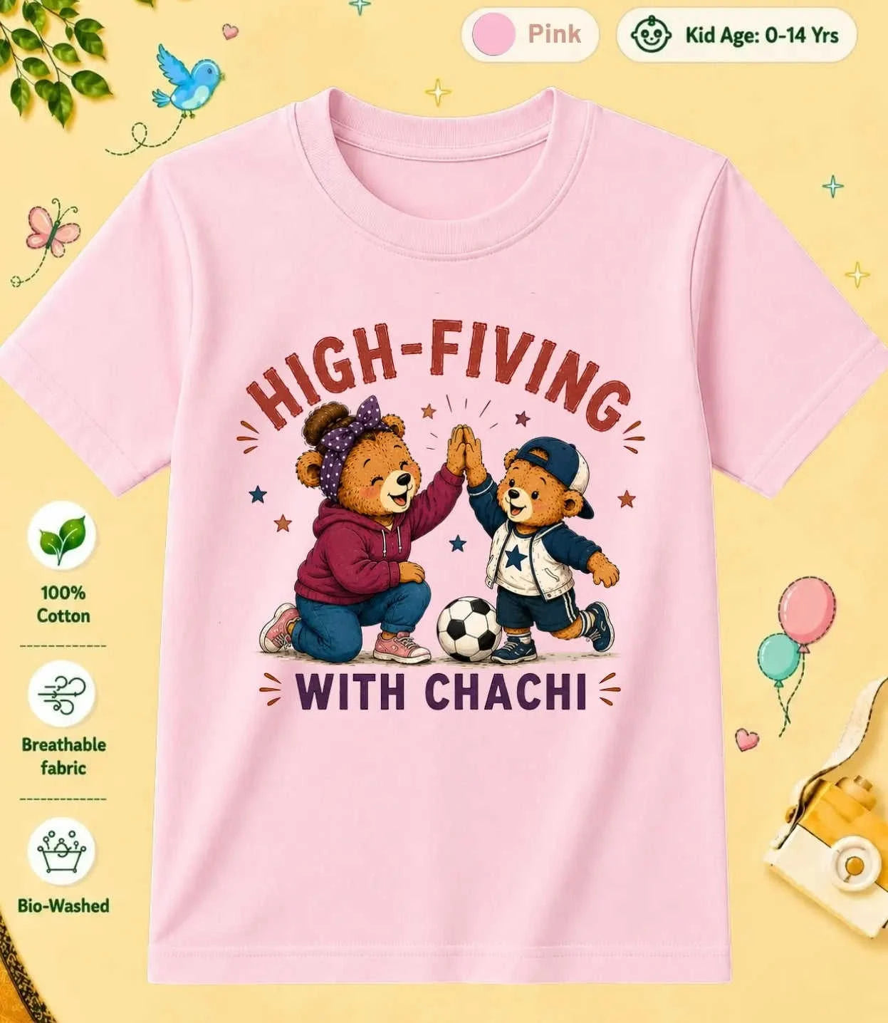 CHACHU & CHACHI Blessing  kids Cotton Tee Swiftsoul