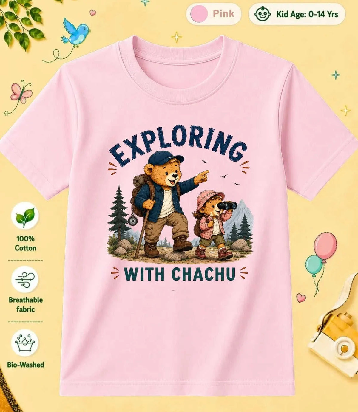 CHACHU & CHACHI Blessing  kids Cotton Tee Swiftsoul