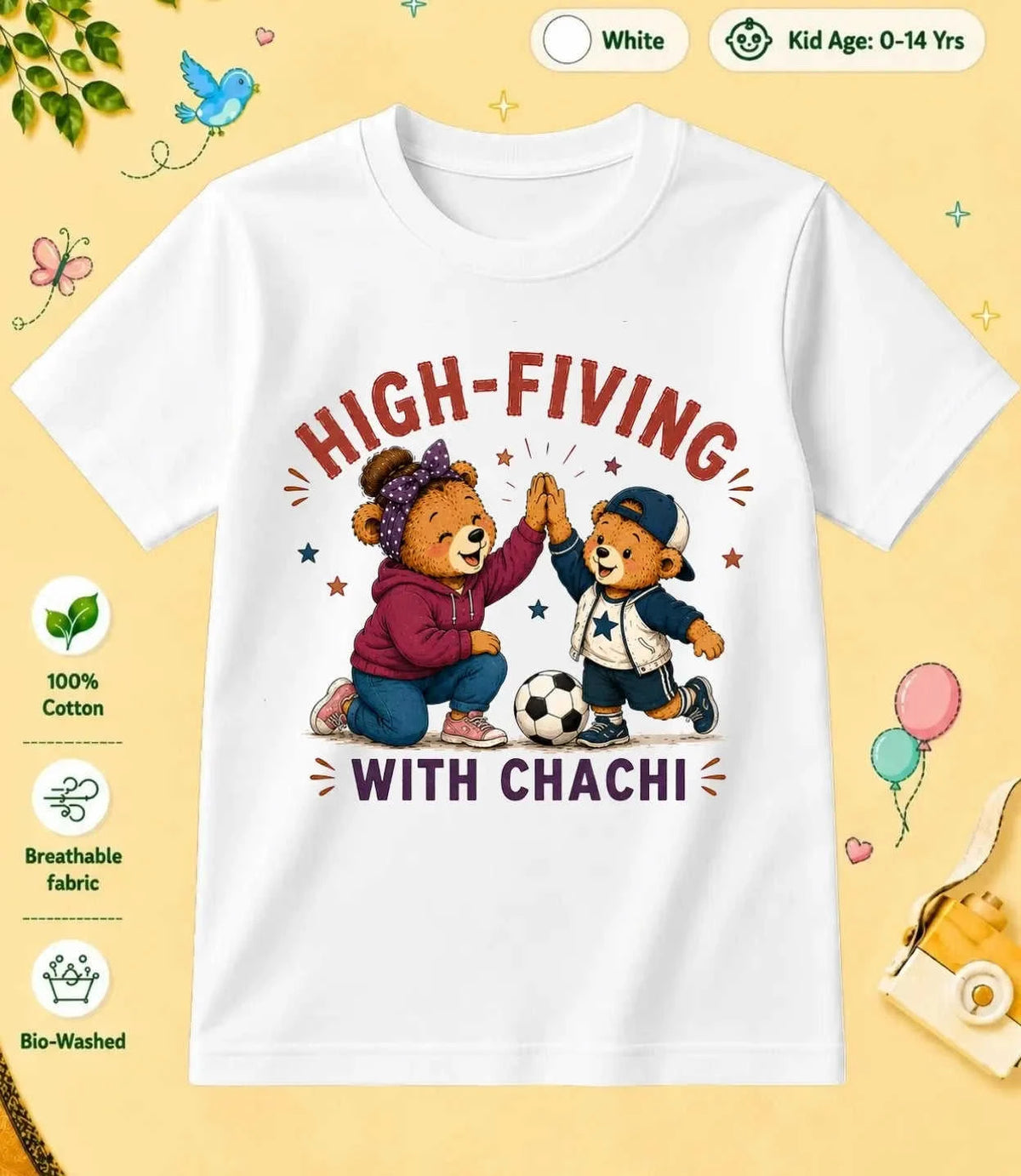 CHACHU & CHACHI Blessing  kids Cotton Tee Swiftsoul