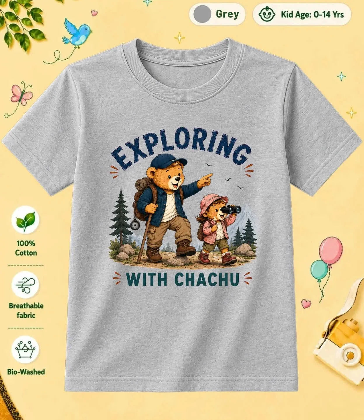 CHACHU & CHACHI Blessing  kids Cotton Tee Swiftsoul