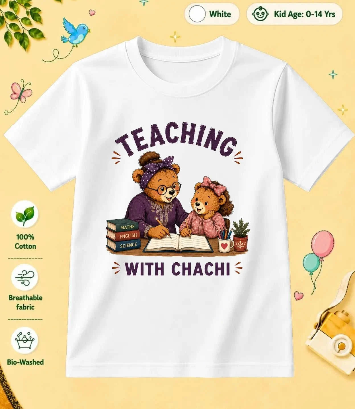 CHACHU & CHACHI Blessing  kids Cotton Tee Swiftsoul