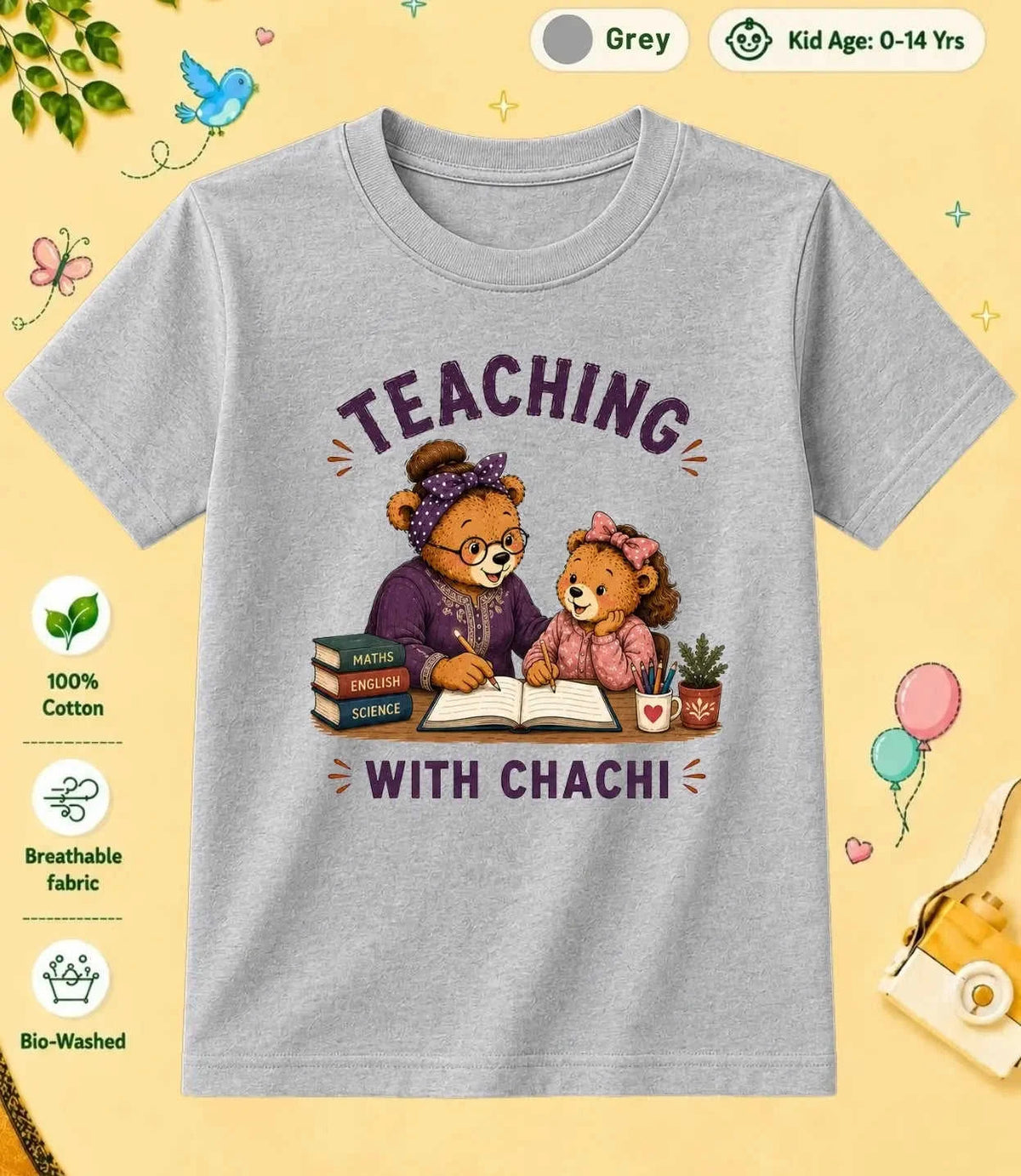 CHACHU & CHACHI Blessing  kids Cotton Tee Swiftsoul